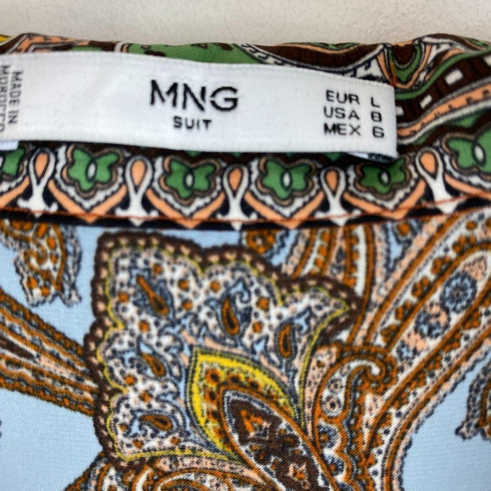 Mng Abstract Pattern Print Light Shirt - image 2